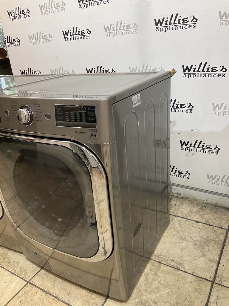Lg Used Electric Set Washer/Dryer Front-load 220volts (30 AMP) 29inches {4 prong} (Grey) 