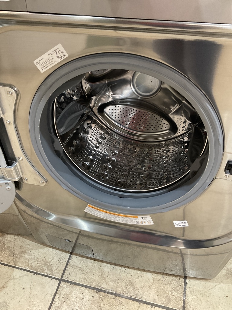 Lg Used Electric Set Washer/Dryer Front-load 220volts (30 AMP) 29inches {4 prong} (Grey) 