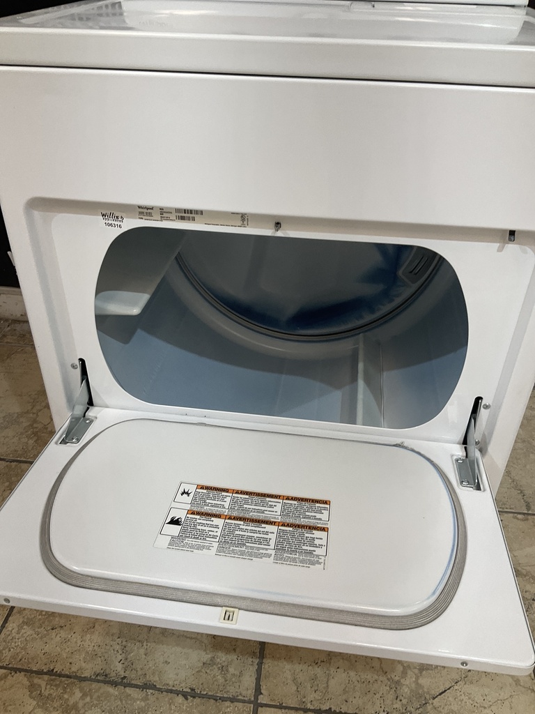 Whirlpool Used Electric Dryer 220volts (30 AMP) 29inches {3 prong} (White)