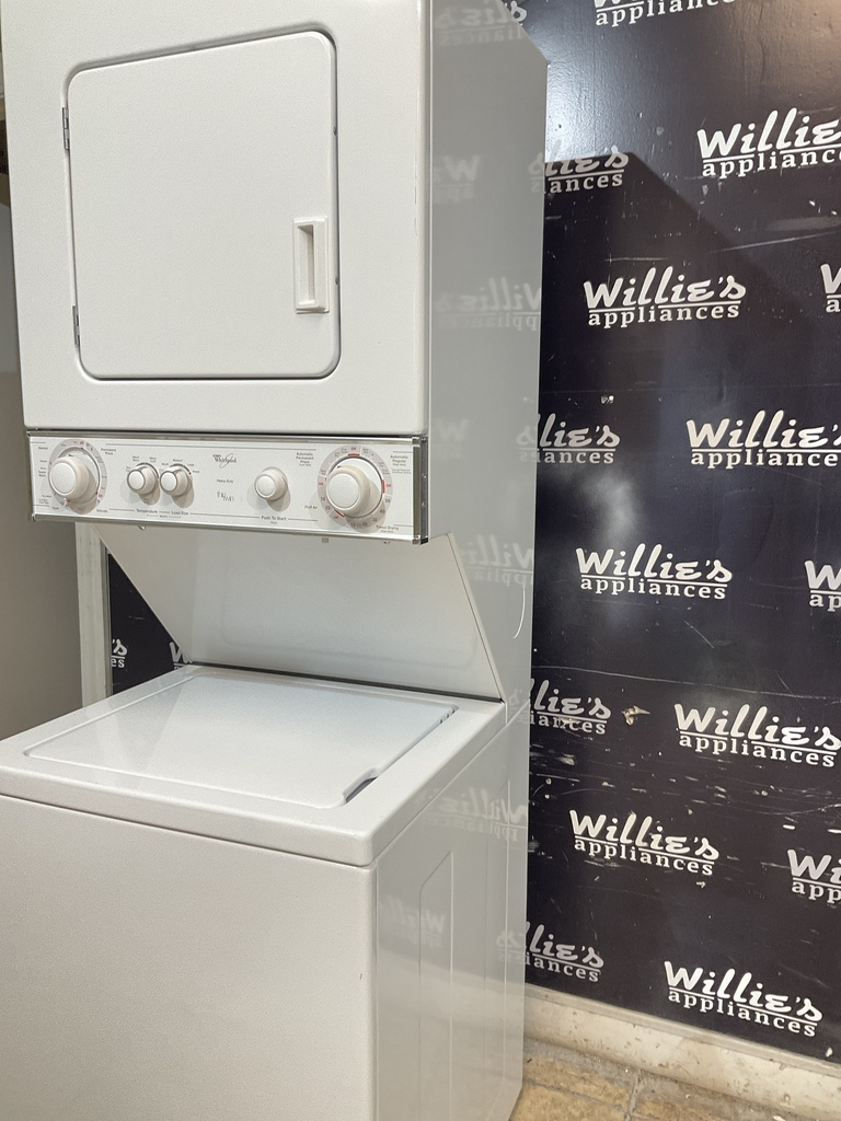 Whirlpool Used Electric Unit Stackable 220volts (30 AMP) 24x71 1/2”  {4 prong} (White)