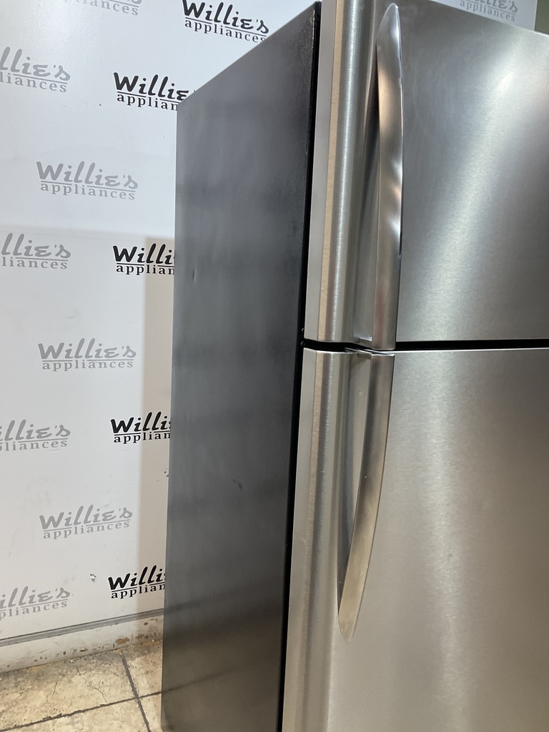 Frigidaire Used Refrigerator Top and Bottom 30x66 1/2” (Stainless Steel) 