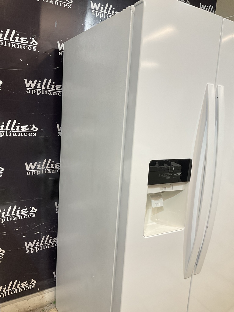 Whirlpool Used Refrigerator Side By Side 36x69 1/2” (White) 