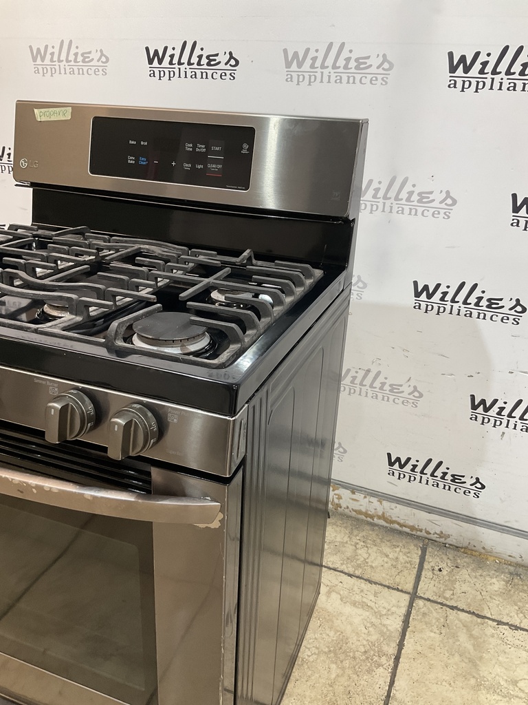 Lg Used Gas Propane Stove 30inches (Black Stainless)