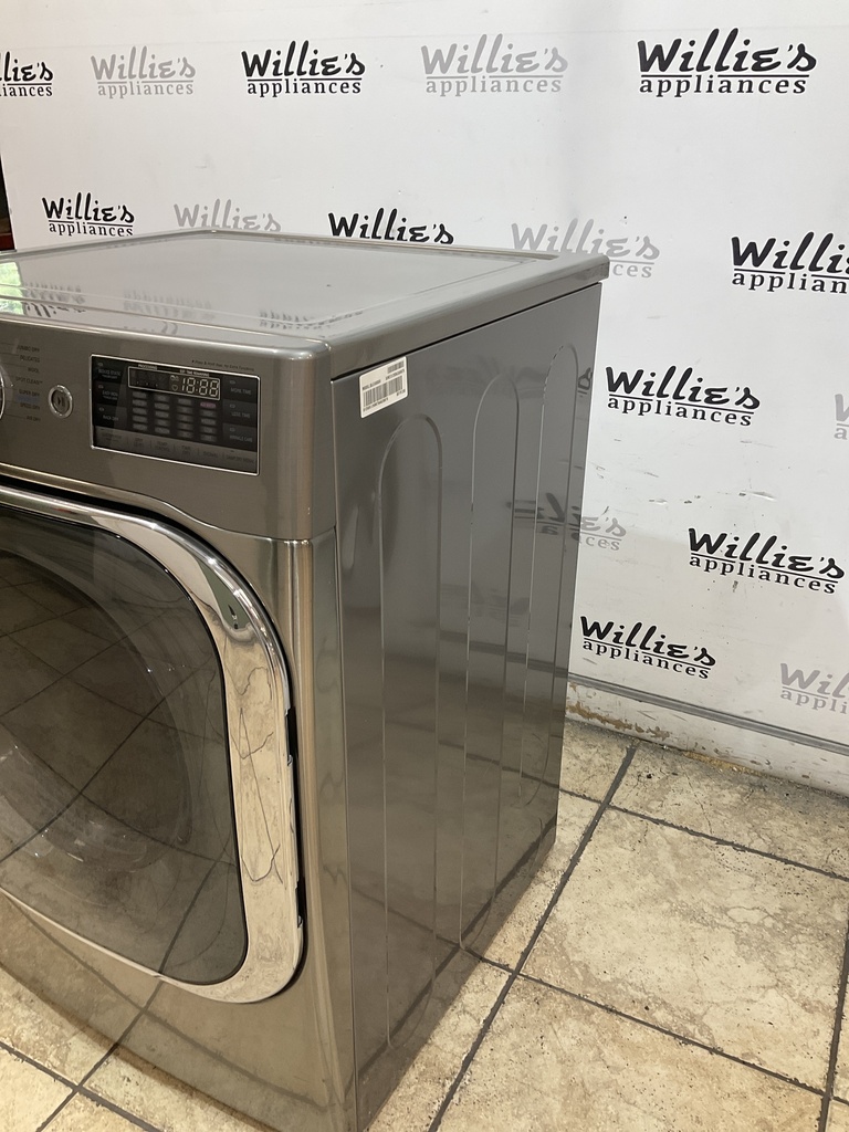 Lg Used Electric Dryer 220volts (30 AMP) 29inches {4 prong} (Grey)