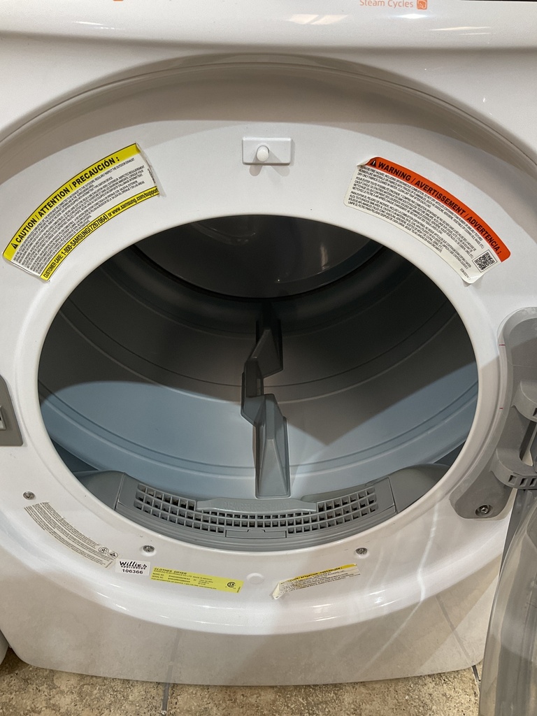 Samsung Used Natural Gas Set Washer/Dryer Front-load 27inches (White)