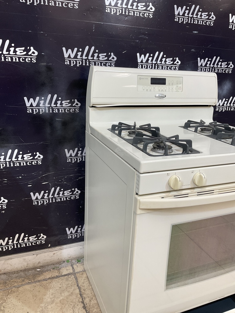 Whirlpool Used Natural Gas Stove 30inches (Bisque) 