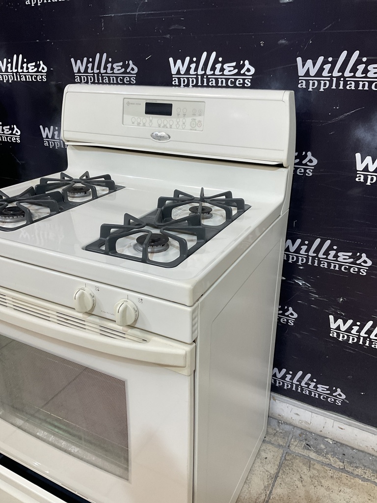 Whirlpool Used Natural Gas Stove 30inches (Bisque) 