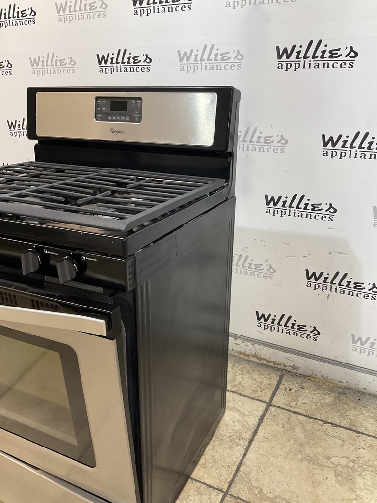 Whirlpool Used Natural Gas Stove 30inches (stainless steel) 