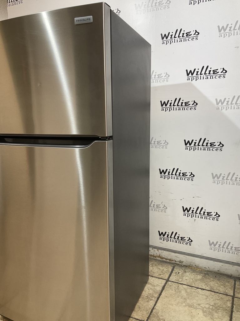 Frigidaire Used Refrigerator Top and Bottom 30x65 1/2” (Stainless Steel) 