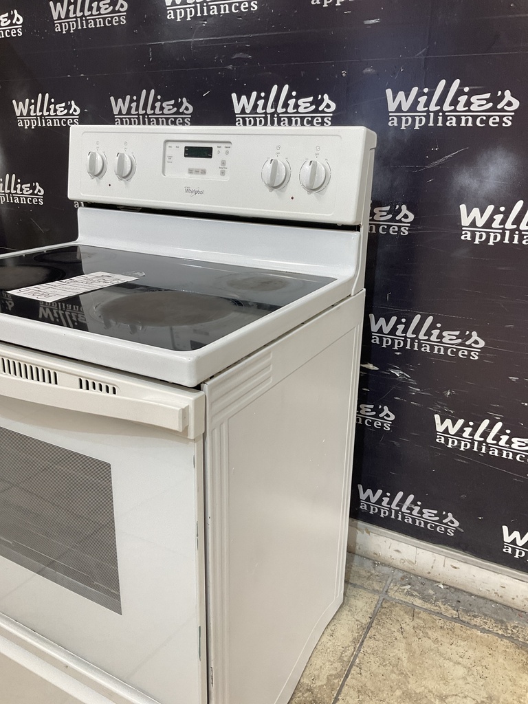 Whirlpool Used Electric Stove 220volts (40/50 AMP) 30inches {4 prong} (White) 