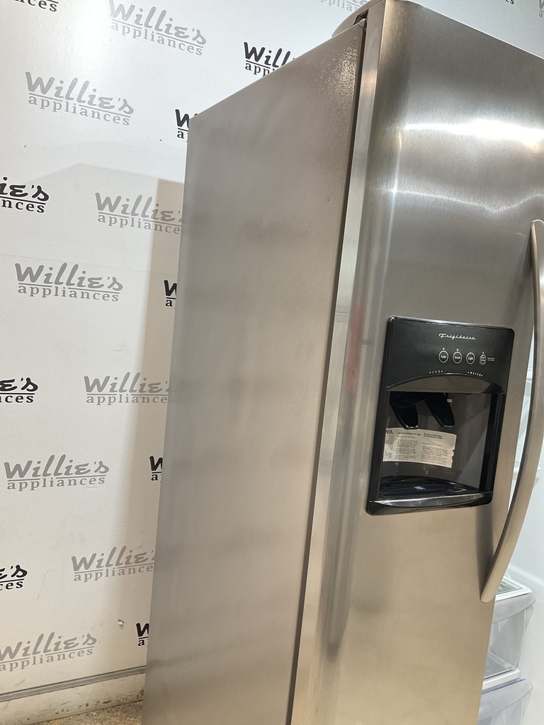 Frigidaire Used Refrigerator Side by Side 36 1/2” x 69” (Stainless Steel) 