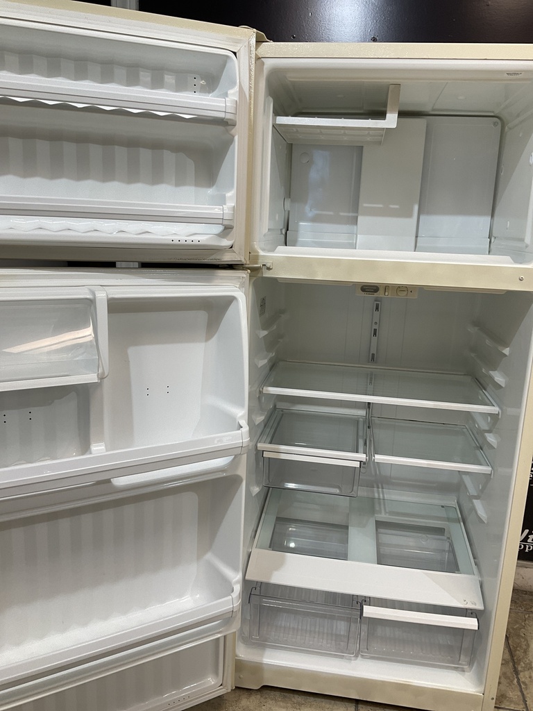 Hotpoint Used Refrigerator Top and Bottom 28x64 1/2” (Bisques) 