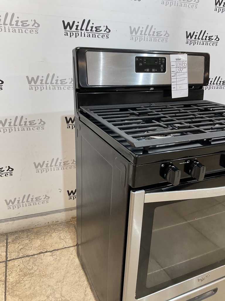 Whirlpool Used Natural Gas Stove 30inches (Stainless Steel) 