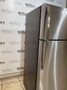 Ge Used Refrigerator Top and Bottom 28x67 (Stainless Steel) 