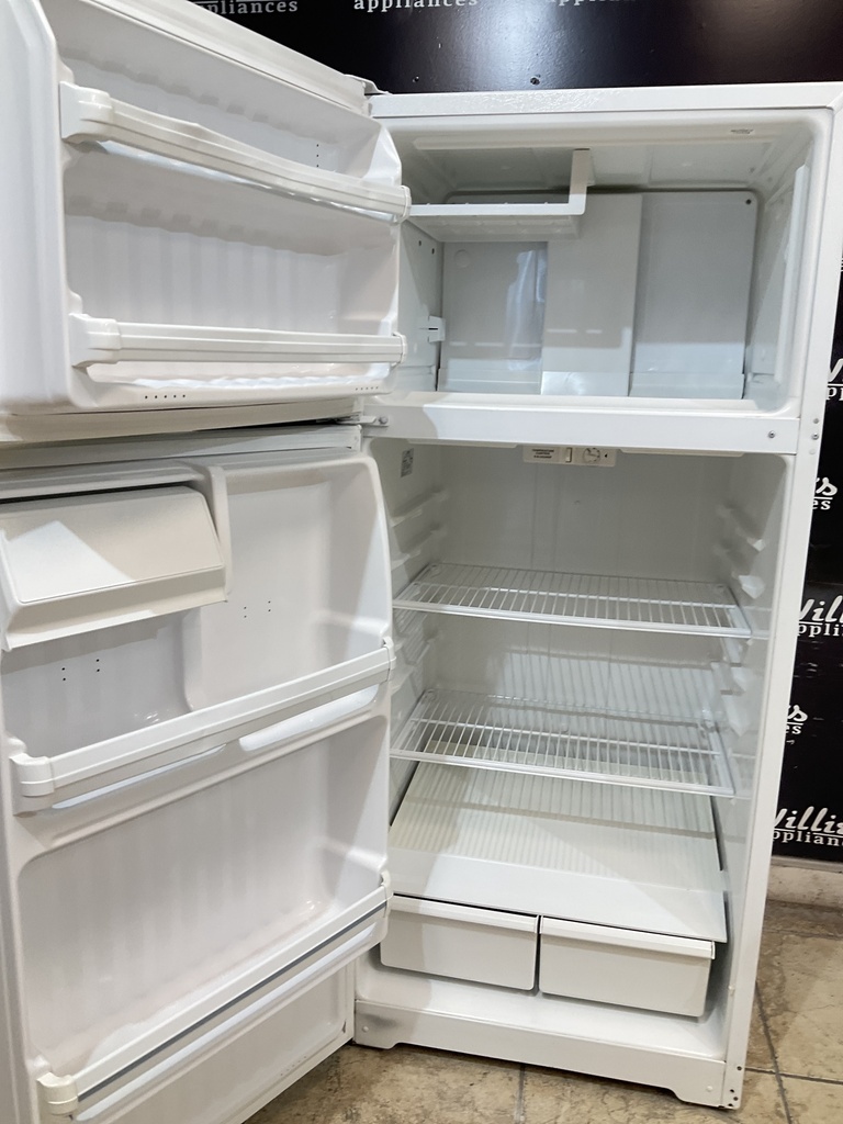 Hotpoint Used Refrigerator Top and Bottom 28x64 1/2” (white) 