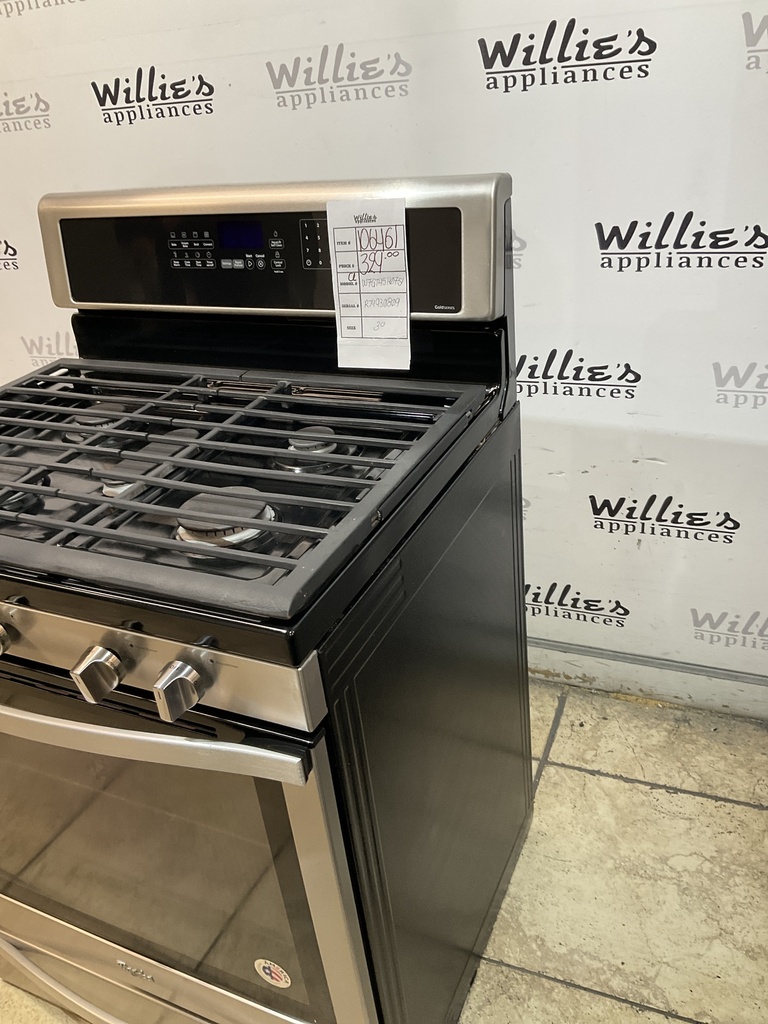 Whirlpool Used Natural Gas Stove 30inches (Stainless Steel) 