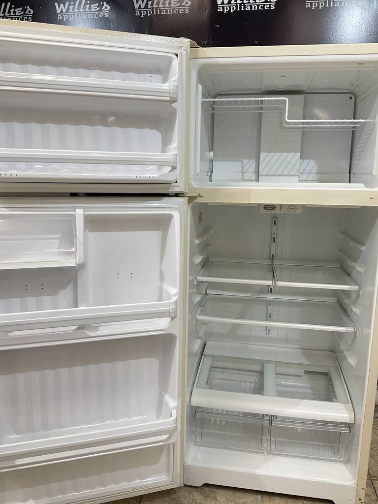 Hotpoint Used Refrigerator Top and Bottom 28x64 1/2” (Bisque) 