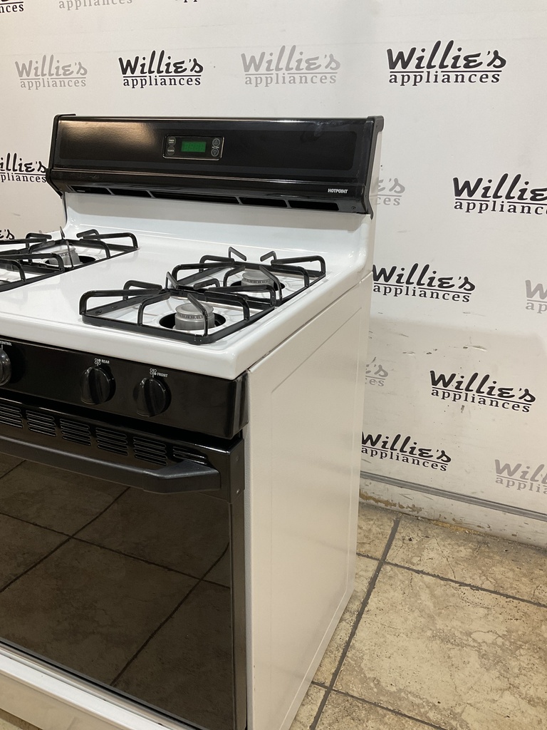 Hotpoint Used Natural Gas Stove 30inches (white/black) 