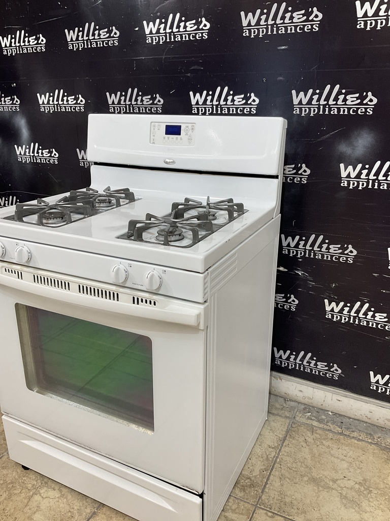 Whirlpool Used Natural Gas Stove 30inches (White) 