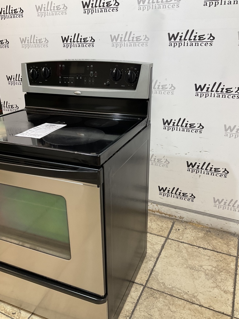 Whirlpool Used Electric Stove 30inches {no cord} (Stainless Steel) 