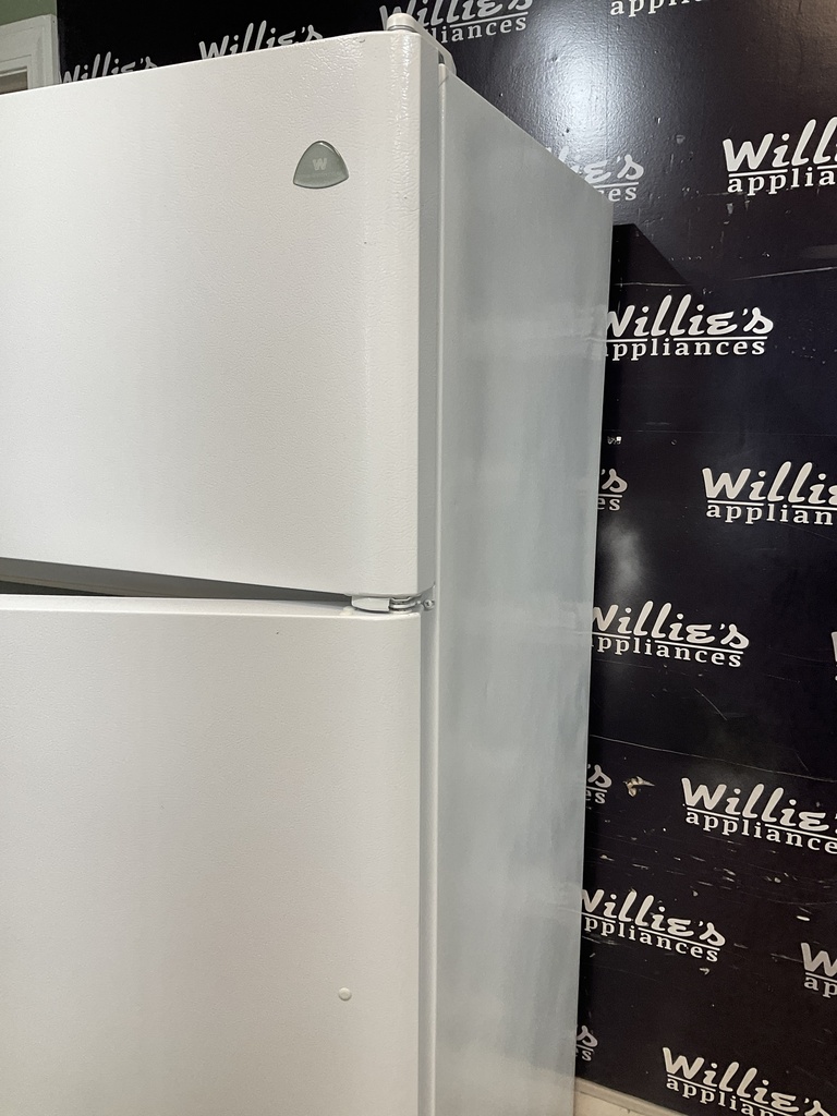 White Westinghouse Used Refrigerator Top and Bottom 30x66 1/2” (White)