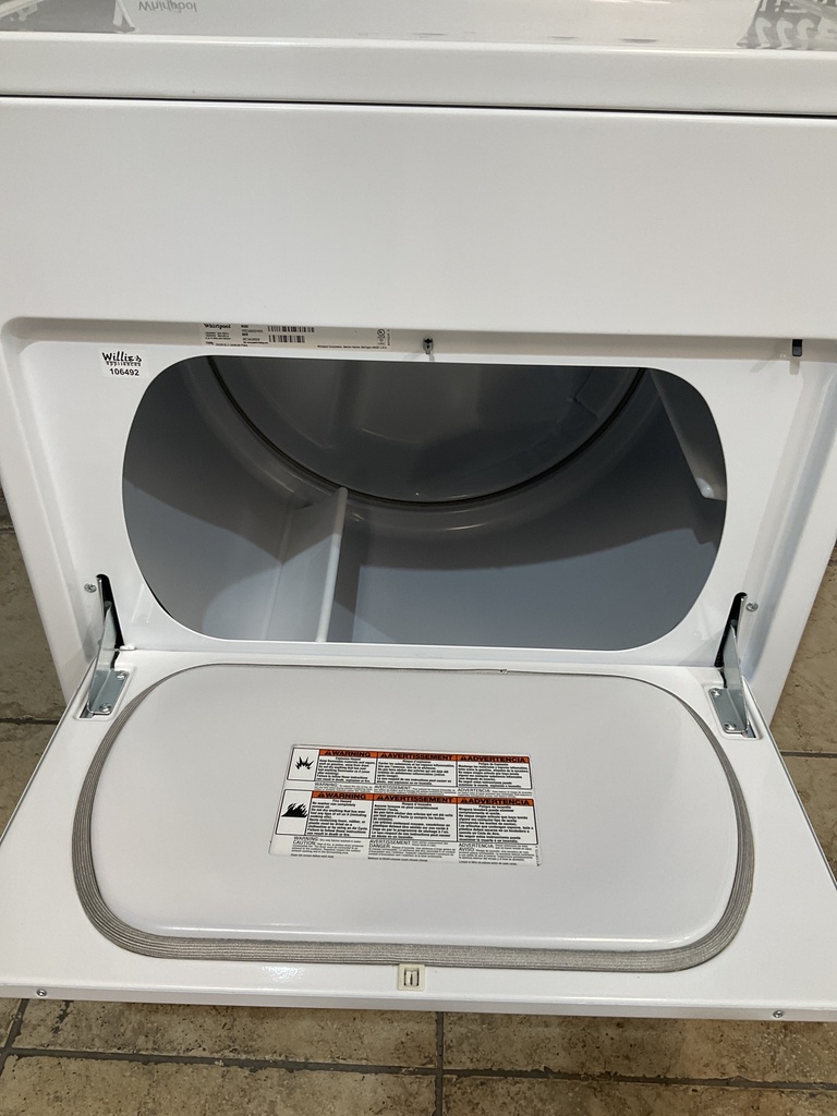 Whirlpool Used Electric Dryer 220volts (30 AMP) 29inches {3 prong} (White) 