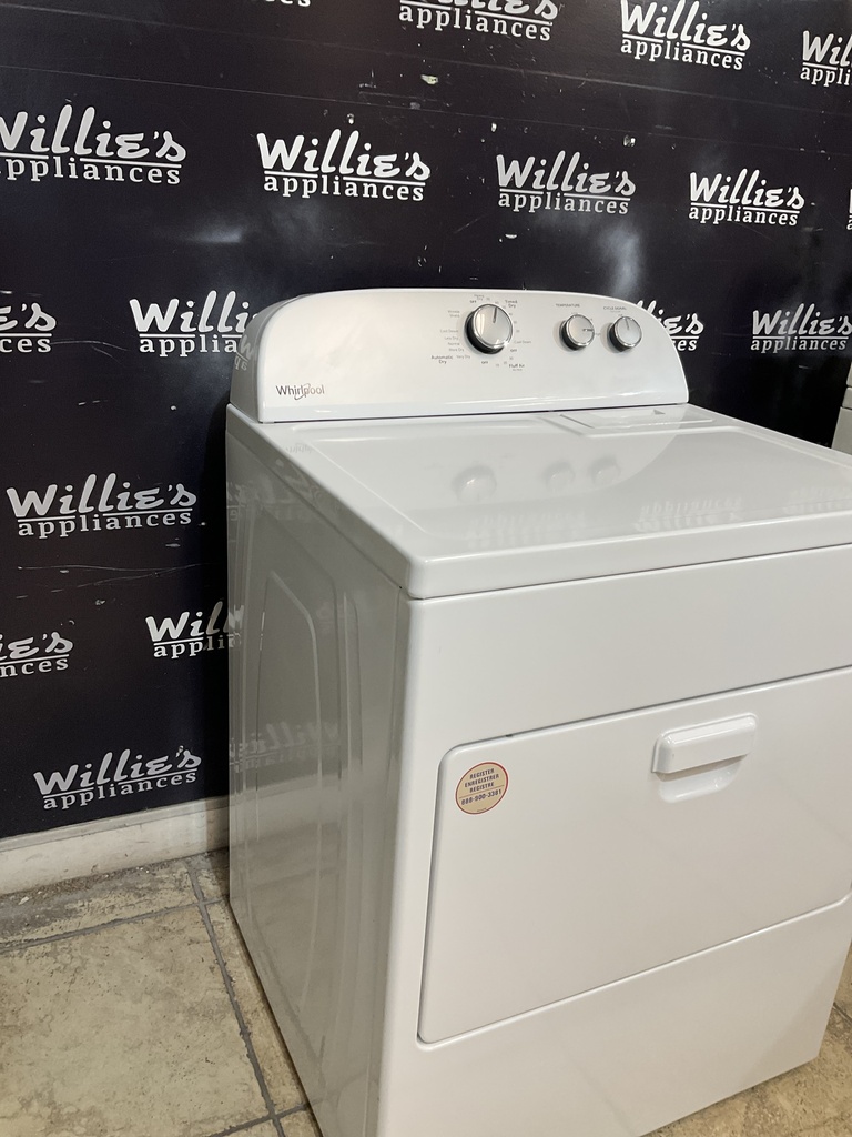 Whirlpool Used Electric Dryer 220volts (30 AMP) 29inches {3 prong} (White) 