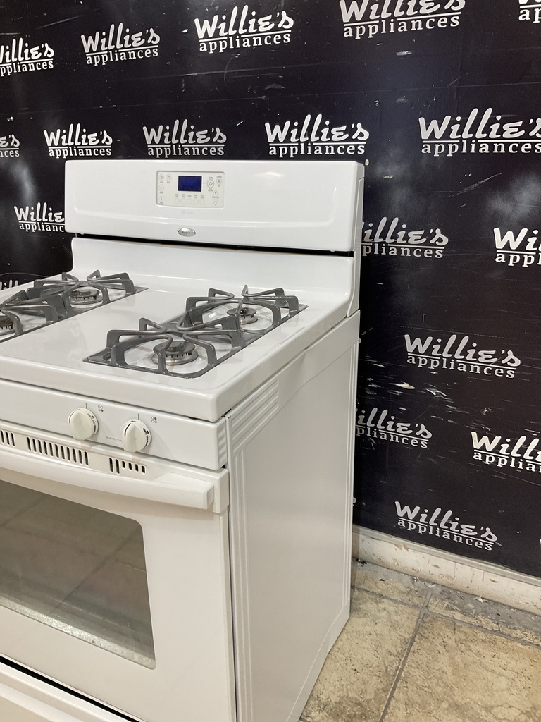 Whirlpool Used Natural Gas Stove 30inches (White’ 