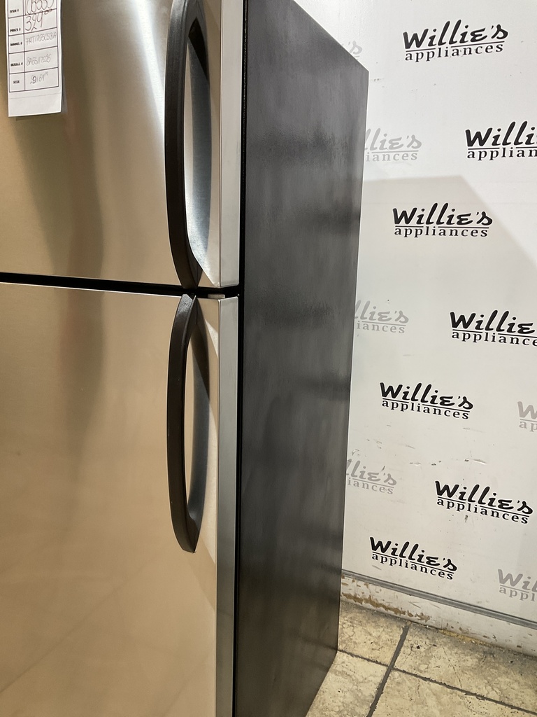 Frigidaire Used Refrigerator Top and Bottom 28x64 1/2” (Stainless Steel) 