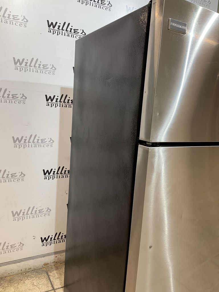 Frigidaire Used Refrigerator Top and Bottom 28x64 1/2” (Stainless Steel) 