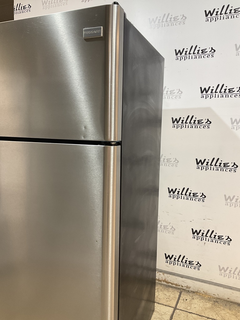 Frigidaire Used Refrigerator Top and Bottom 30x66 (Stainless Steel) 