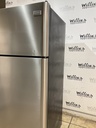Frigidaire Used Refrigerator Top and Bottom 30x66 (Stainless Steel) 