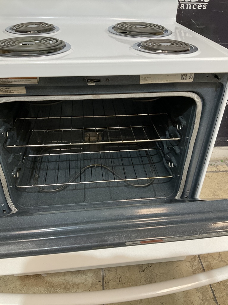 Whirlpool Used Electric Stove 220volts (40/50 AMP) 30inches {no cord} (White) 
