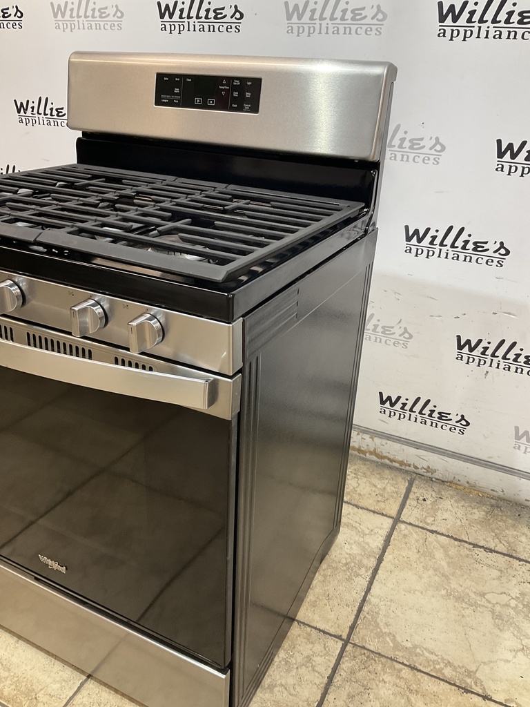 Whirlpool Used Natural Gas Stove 30inches (Stainless Steel) 