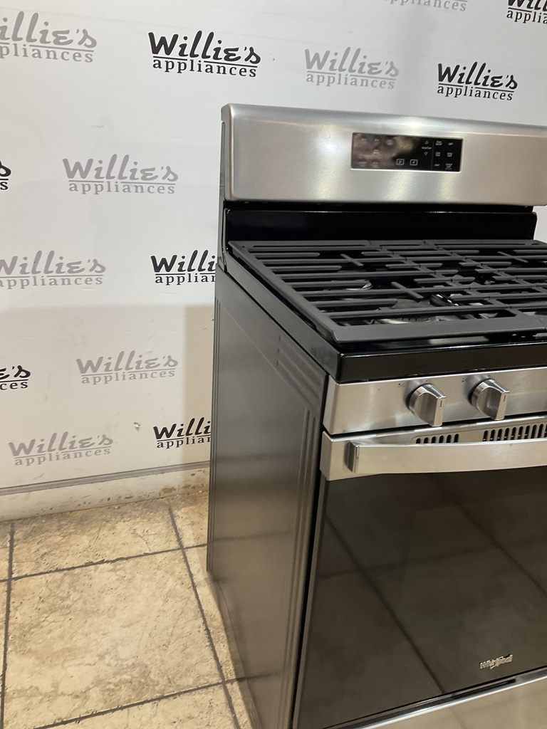 Whirlpool Used Natural Gas Stove 30inches (Stainless Steel) 