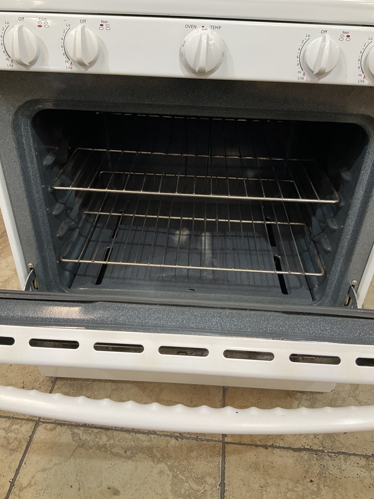 Ge Used Natural Gas Stove 30inches (White) 