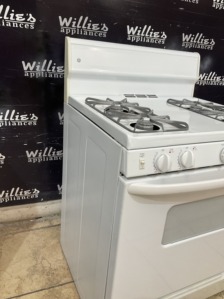 Ge Used Natural Gas Stove 30inches (White) 