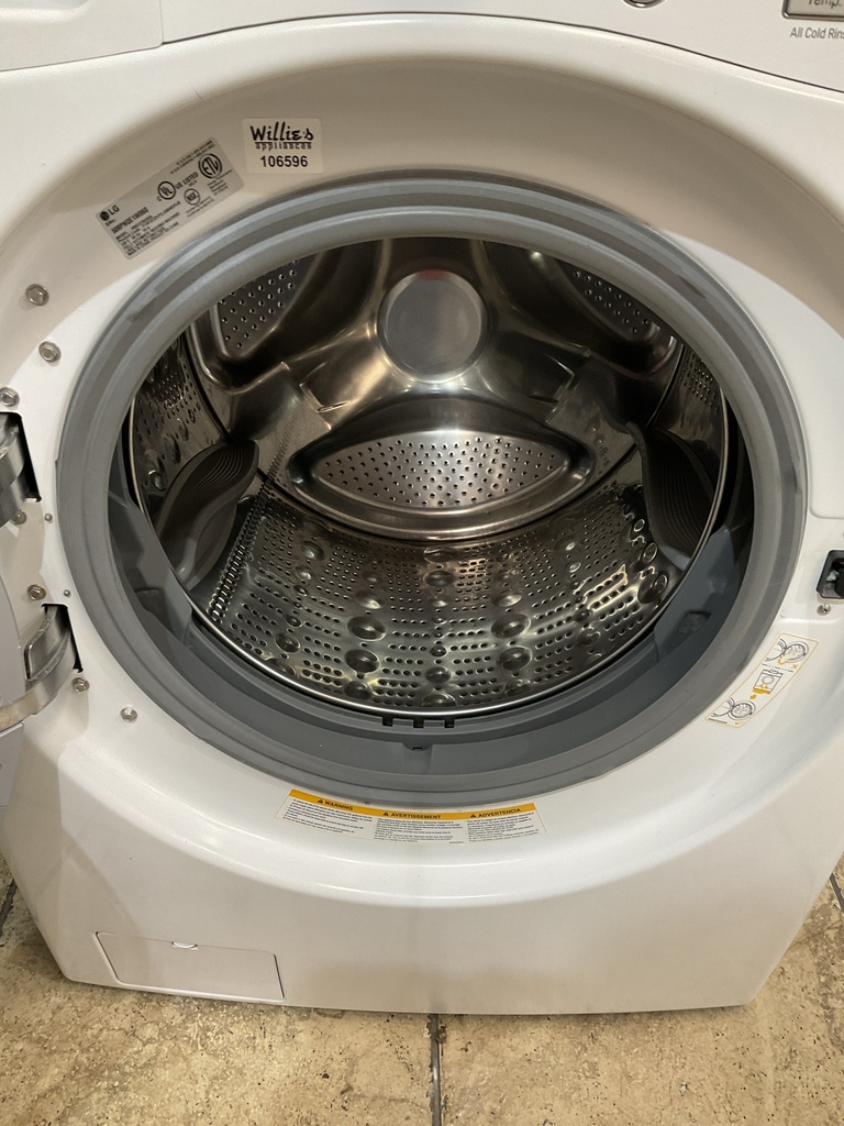 Lg Used Washer Front-Load 27inches (White) 