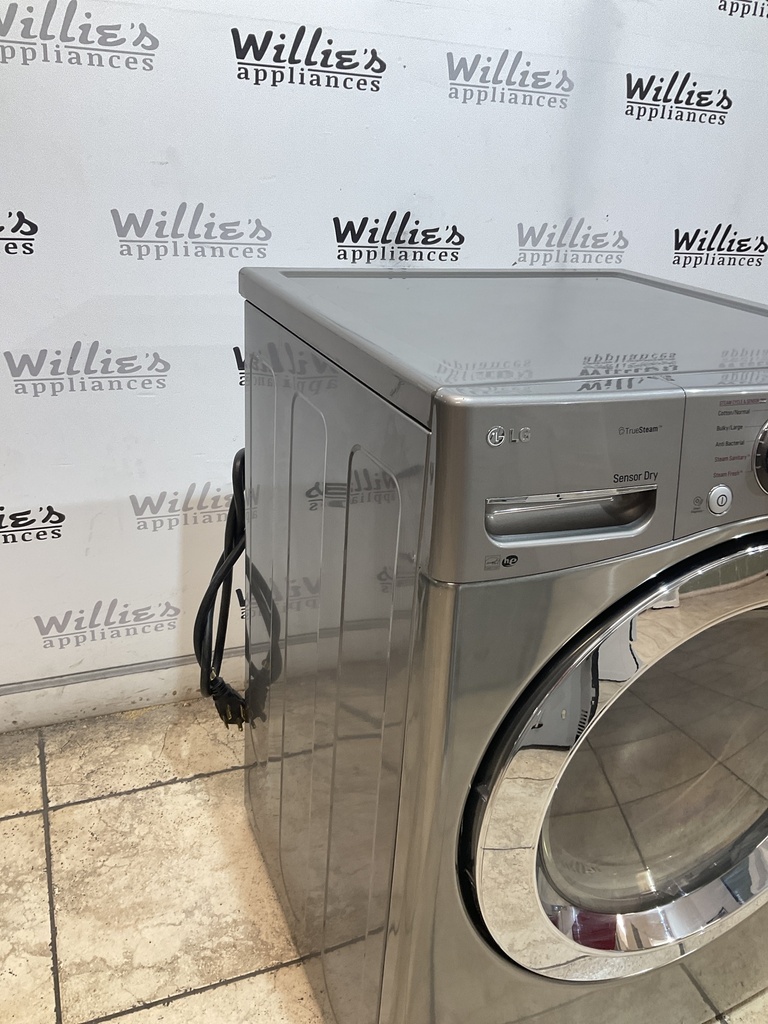 Lg Used Electric Dryer 220volts (30 AMP) 27inches {4 prong} (Grey) 