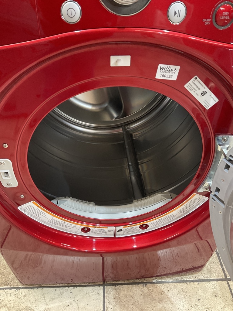 Lg Used Electric Dryer 220volts (30 AMP) 27inches {3 prong} (Red) 