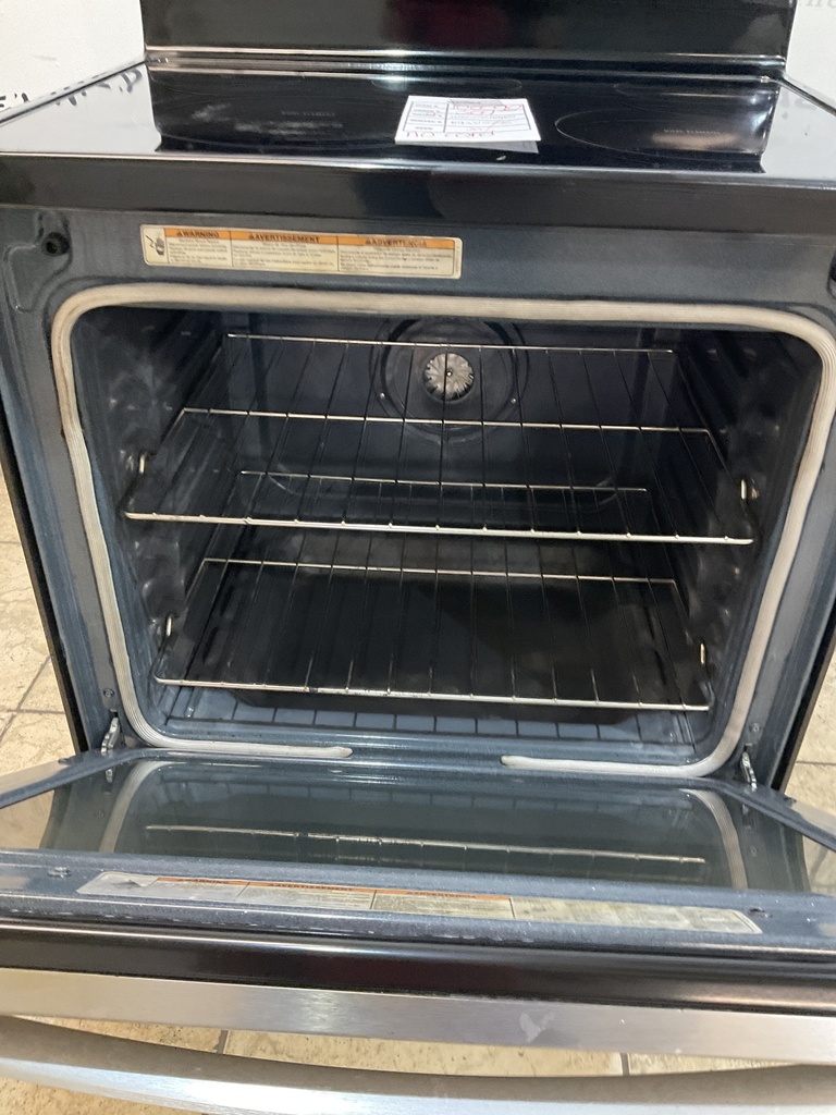 Whirlpool Used Electric Stove 220volts (40/50 AMP) 30inches {no cord}  (Stainless Steel) 