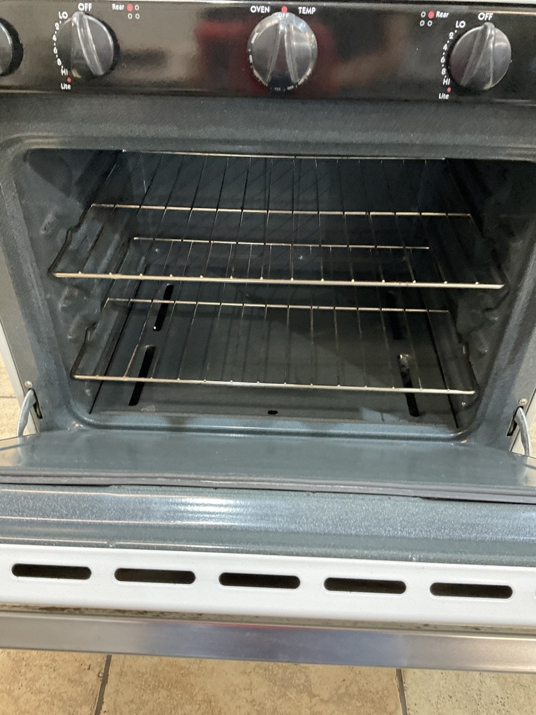 Hotpoint Used Natural Gas Stove 30inches (White/black) 
