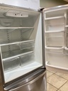 Whirlpool Used Refrigerator Top and Bottom Mount 30x67 (stainless steel) 
