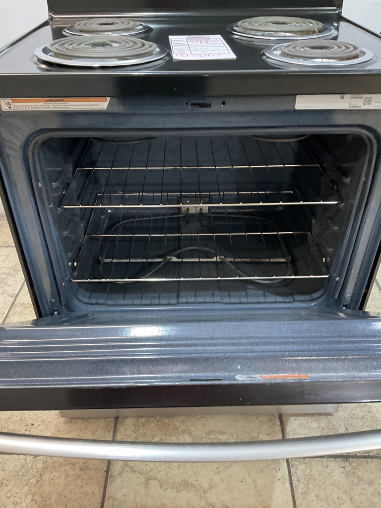Amana Used Electric Stove 220volts (40/50 AMP) 30inches {no cord} (Stainless steel) 