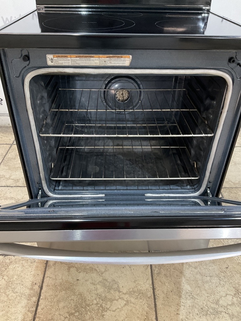 Whirlpool Used Electric Stove 220volts (40/50 AMP) 30inches {4 prong} (Stainless steel) 