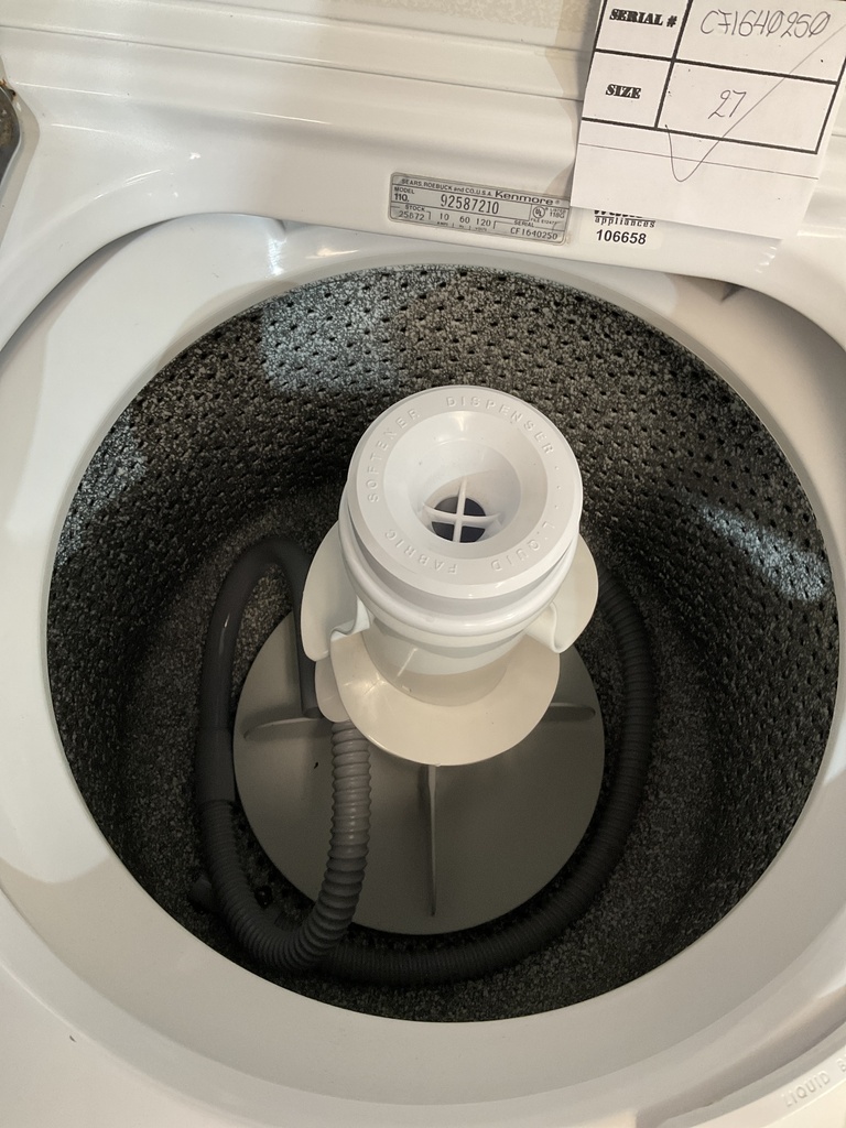 Kenmore Used Washer Top-load 27inches (White) 