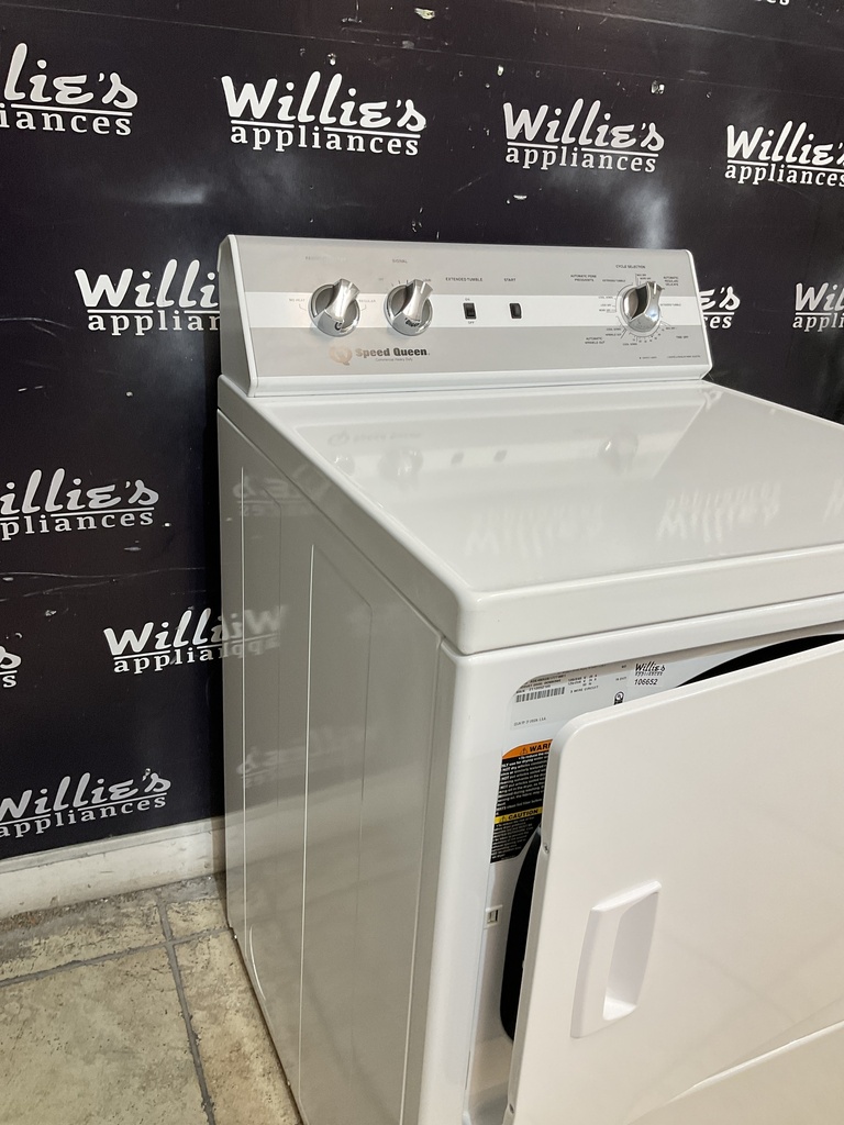 Speed Queen Used Electric Dryer 220volts (30 AMP)27inches {4 prong} (White) 
