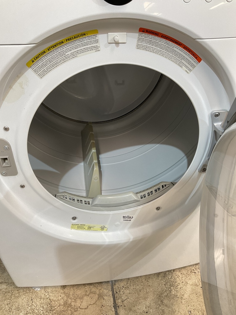 Samsung Used Electric Dryer 220volts (30 AMP) 27inches {no cord} (White) 