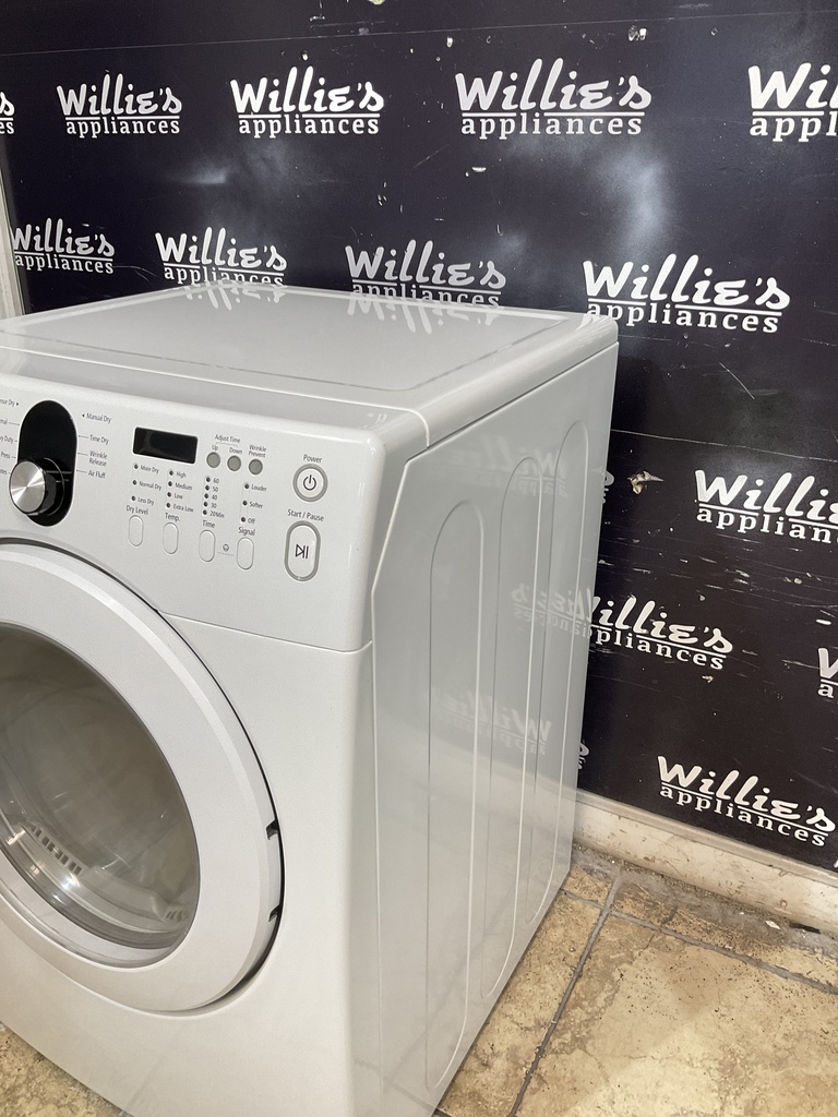 Samsung Used Electric Dryer 220volts (30 AMP) 27inches {no cord} (White) 