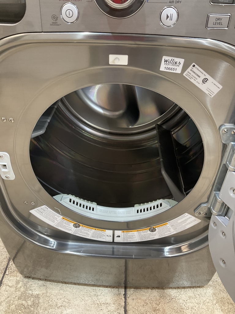 Lg Used Electric Dryer 220volts (30 AMP) 27inches {3 prong} (Grey) 